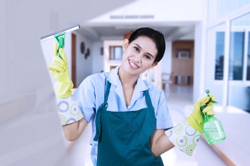 Satisfied customer with a spotless oven