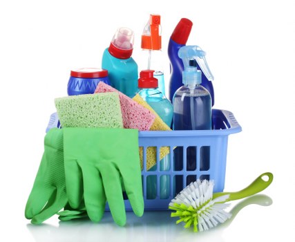 Satisfied customers enjoying their clean space