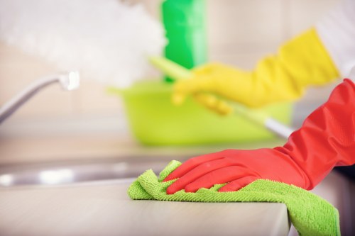 Various types of upholstery fabrics being expertly cleaned.